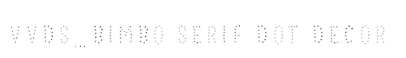 VVDS_Bimbo Serif Dot Decor